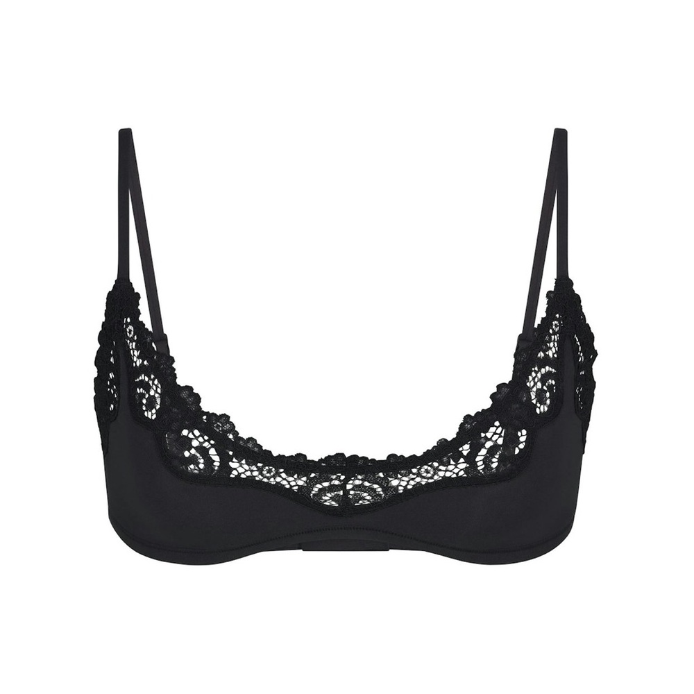SKIMS Black Lace Bra